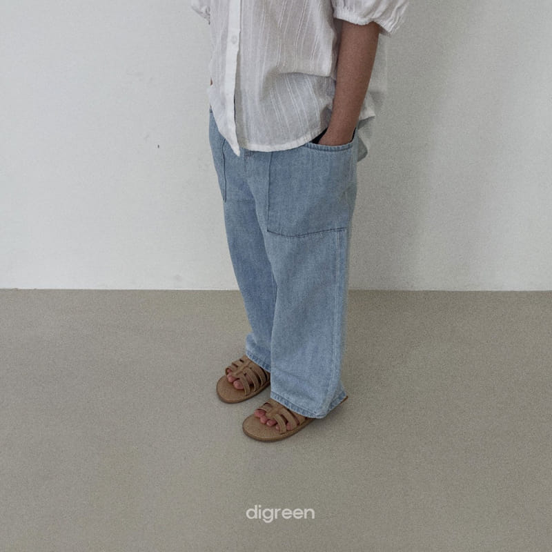 Digreen - Korean Children Fashion - #kidsstore - Big Pocket Jeans - 8