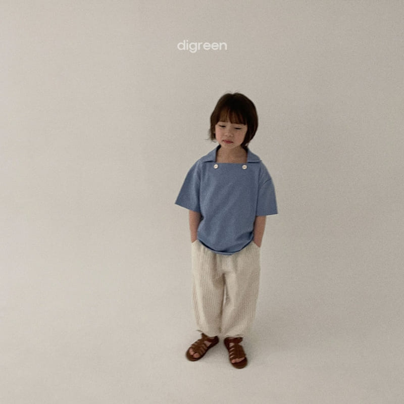 Digreen - Korean Children Fashion - #kidzfashiontrend - Two Button Collar Tee - 6