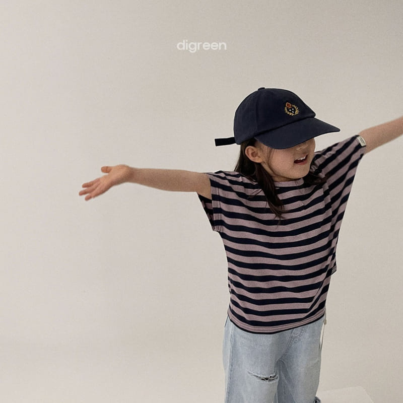 Digreen - Korean Children Fashion - #kidzfashiontrend - Natural Stripes Tee - 9