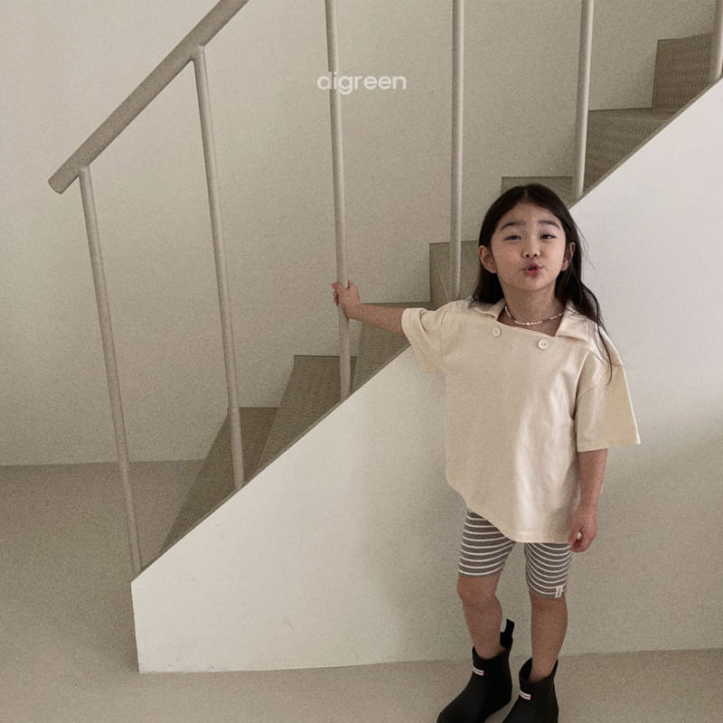 Digreen - Korean Children Fashion - #littlefashionista - Two Button Collar Tee - 8