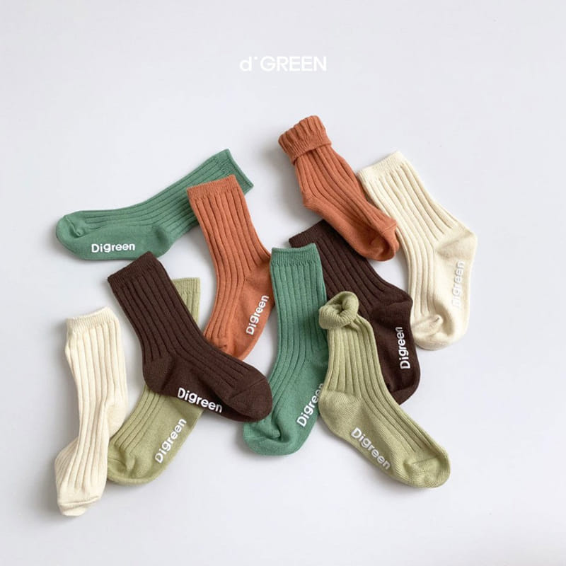 Digreen - Korean Children Fashion - #Kfashion4kids - Pistachio Socks - 4