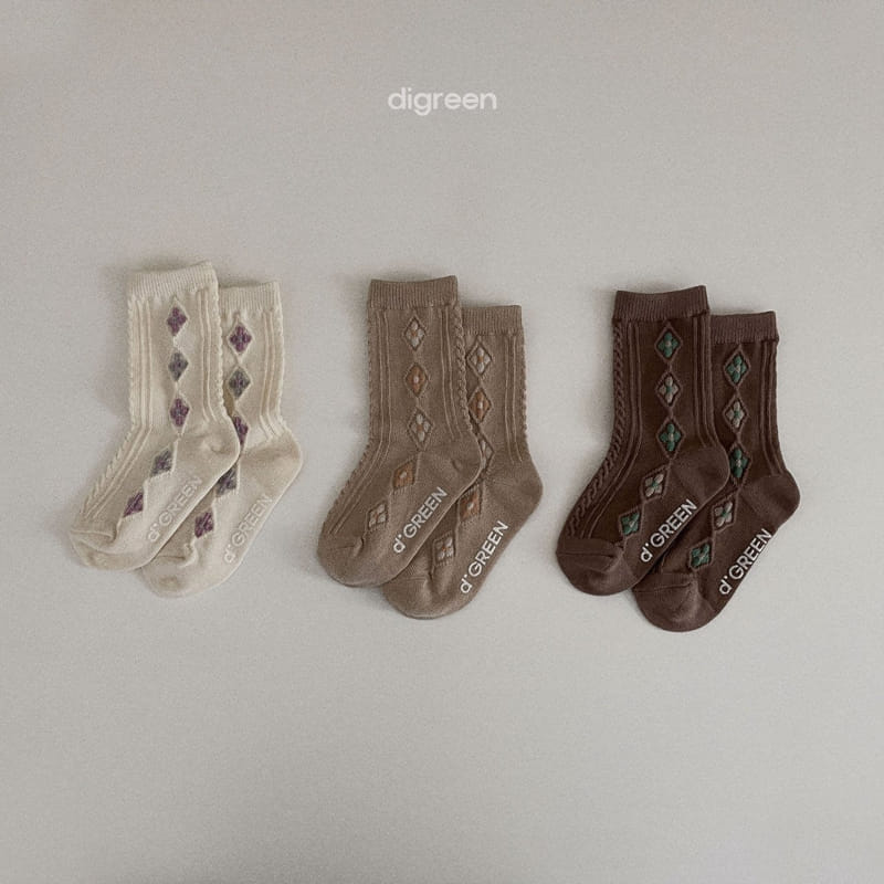 Digreen - Korean Children Fashion - #littlefashionista - Natural Flower Socks - 2