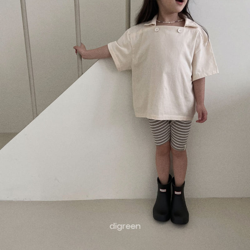 Digreen - Korean Children Fashion - #magicofchildhood - Two Button Collar Tee - 9