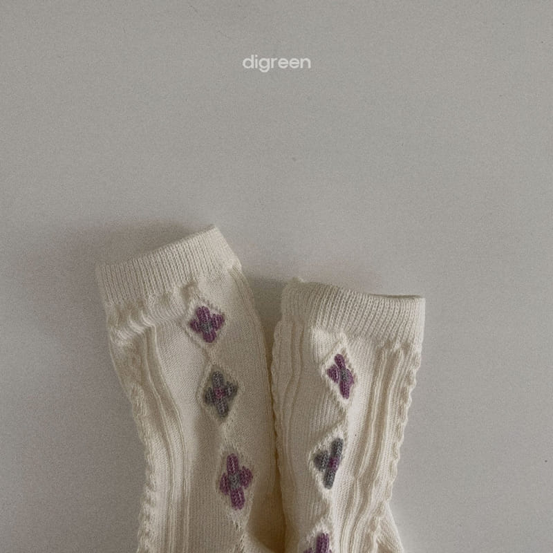 Digreen - Korean Children Fashion - #magicofchildhood - Natural Flower Socks - 3