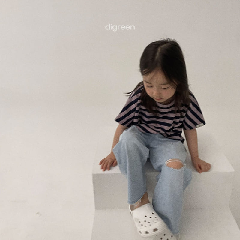 Digreen - Korean Children Fashion - #magicofchildhood - Natural Stripes Tee - 12