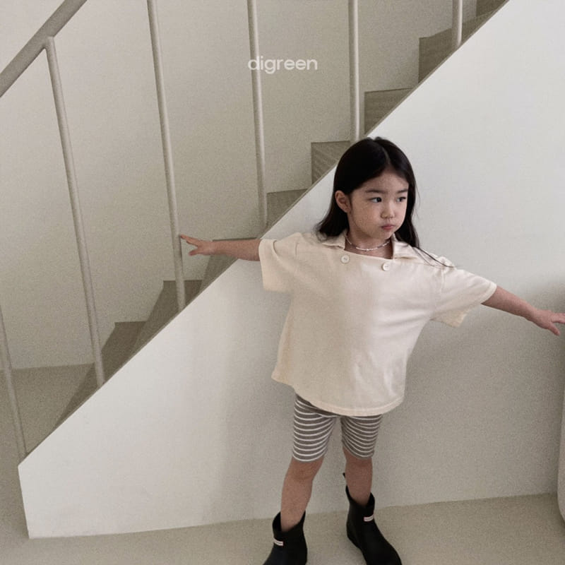 Digreen - Korean Children Fashion - #minifashionista - Two Button Collar Tee - 10