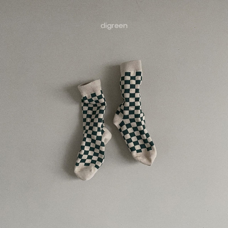 Digreen - Korean Children Fashion - #toddlerclothing - Checker Boad Socks - 8