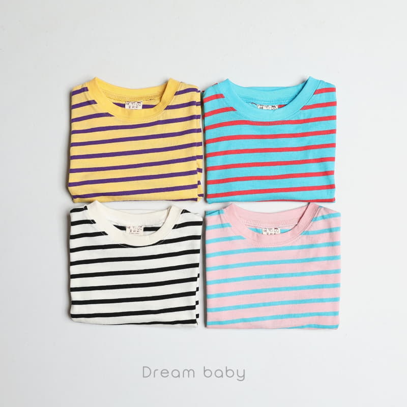 Dream Baby - Korean Children Fashion - #fashionkids - Lena Stripes Tee