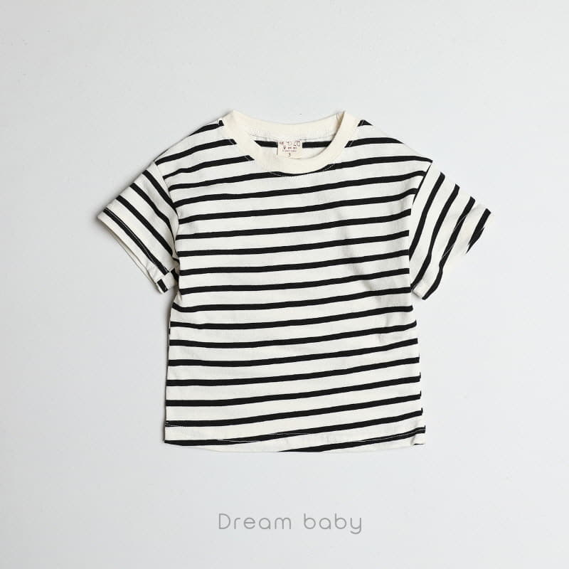 Dream Baby - Korean Children Fashion - #kidsshorts - Lena Stripes Tee - 6