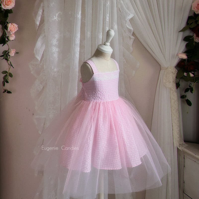 Eugenie Candies - Korean Children Fashion - #childrensboutique - Pink Bell One-piece