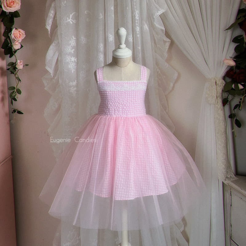 Eugenie Candies - Korean Children Fashion - #kidzfashiontrend - Pink Bell One-piece - 7
