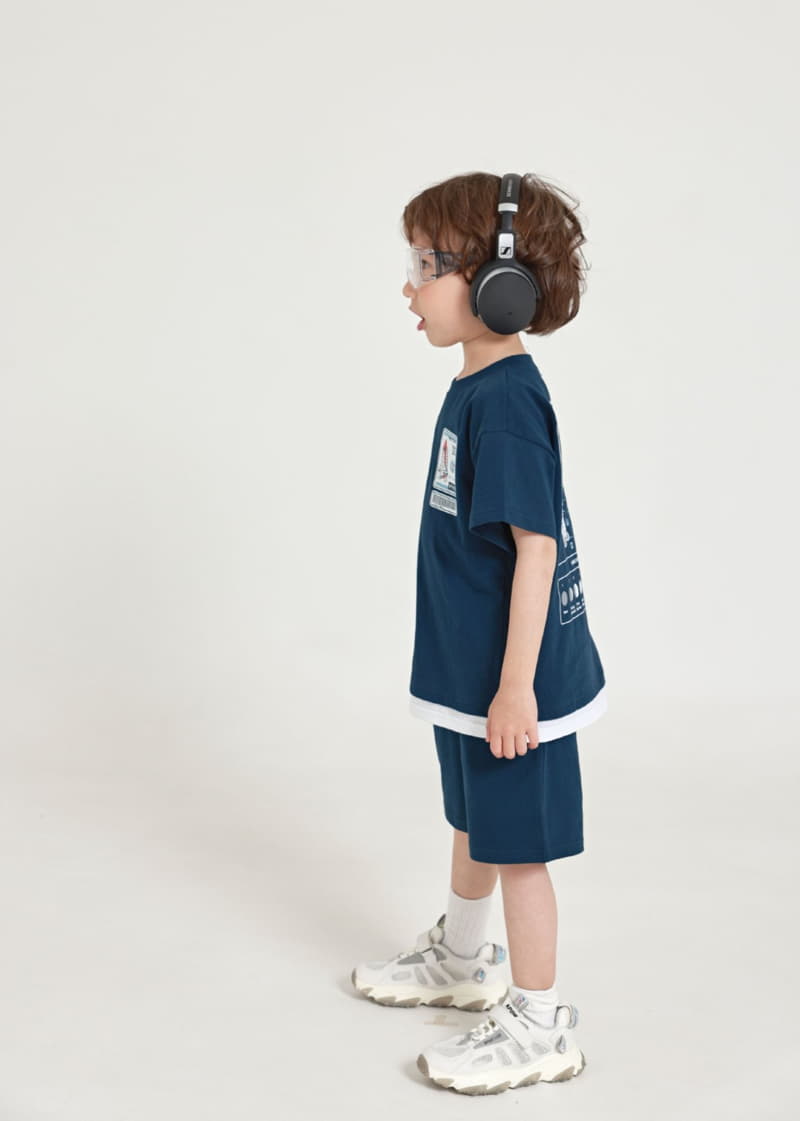 Fashion King - Korean Children Fashion - #discoveringself - Space Layered Top Bottom Set - 6