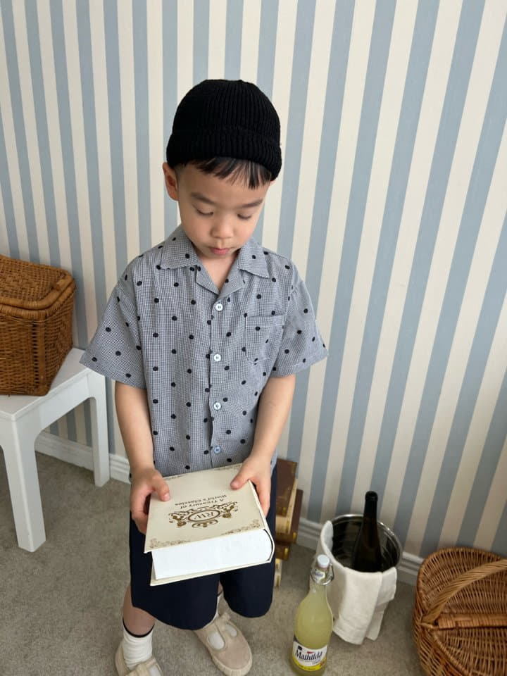 Fine Studio - Korean Children Fashion - #toddlerclothing - Dot Silk Shirt - 3