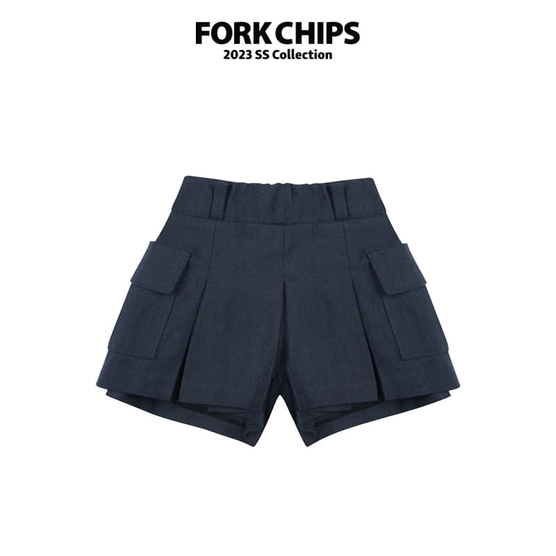 Fork Chips - Korean Children Fashion - #Kfashion4kids - Log Cargo Skirt