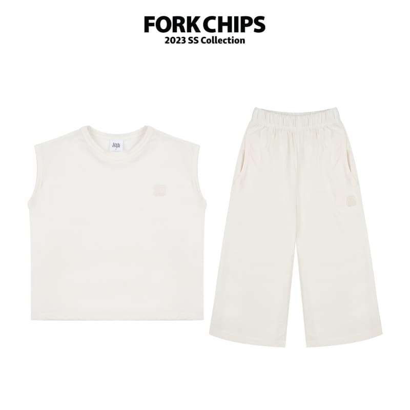 Fork Chips - Korean Children Fashion - #childofig - Dry Top Bottom Set