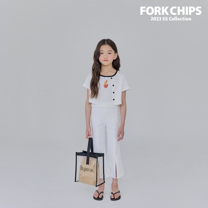Fork Chips - Korean Children Fashion - #childofig - Coco Cardigan Sleeveless Set - 12