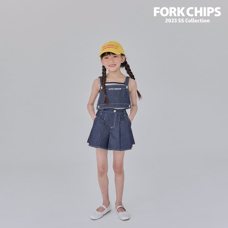 Fork Chips - Korean Children Fashion - #childofig - Highteen Dungarees - 8