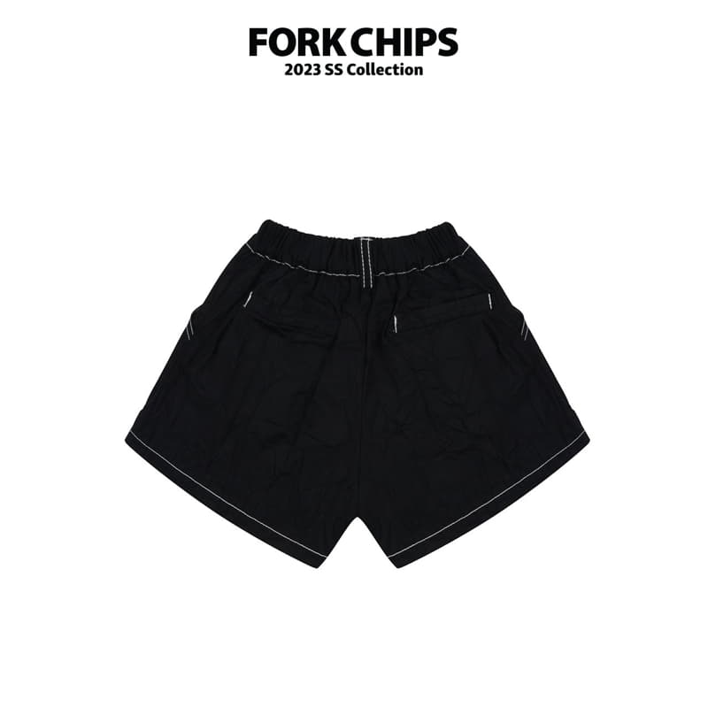Fork Chips - Korean Children Fashion - #childofig - Rinkle Half Pants - 3