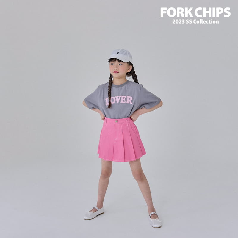 Fork Chips - Korean Children Fashion - #childofig - Lover Tee - 10