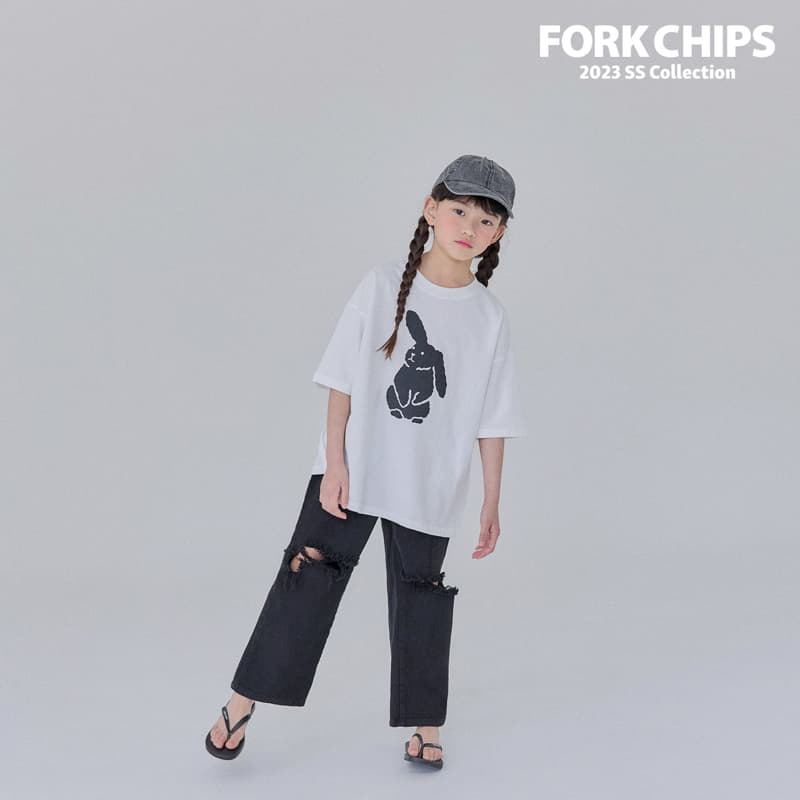 Fork Chips - Korean Children Fashion - #childofig - Wigle Bunny Tee - 8