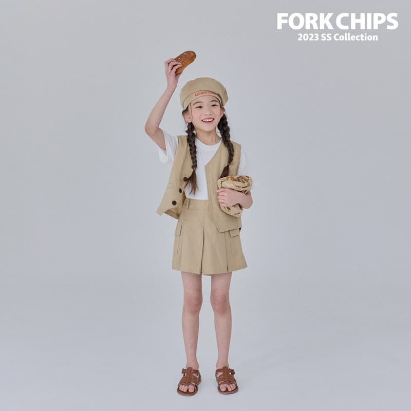 Fork Chips - Korean Children Fashion - #childrensboutique - Log Cargo Skirt - 10