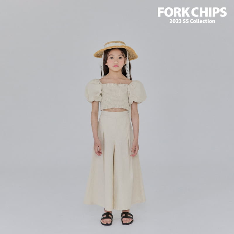 Fork Chips - Korean Children Fashion - #childrensboutique - Shopy Wide Pants - 11