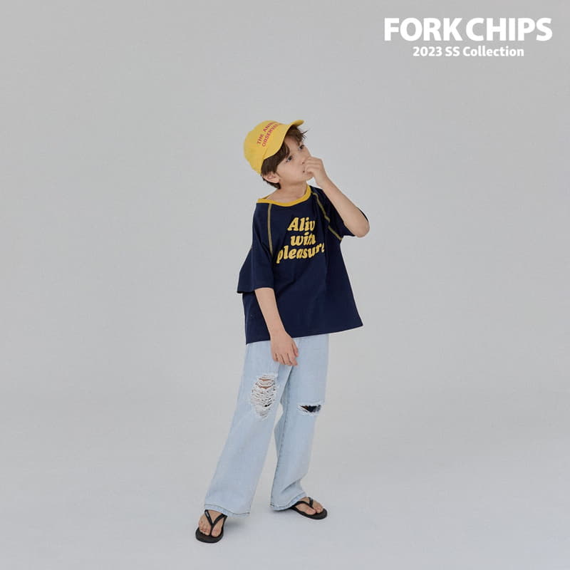 Fork Chips - Korean Children Fashion - #childrensboutique - Alive Tee - 12