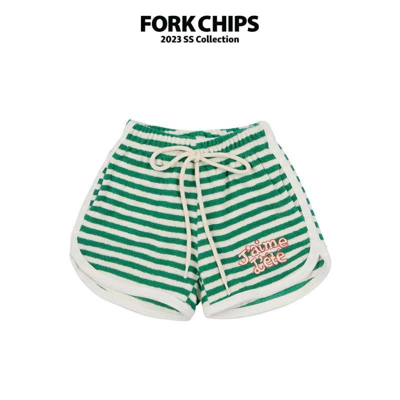 Fork Chips - Korean Children Fashion - #childrensboutique - Atte Terry Pants - 2