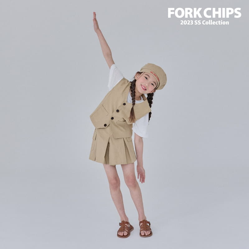 Fork Chips - Korean Children Fashion - #designkidswear - Log Cargo Skirt - 11