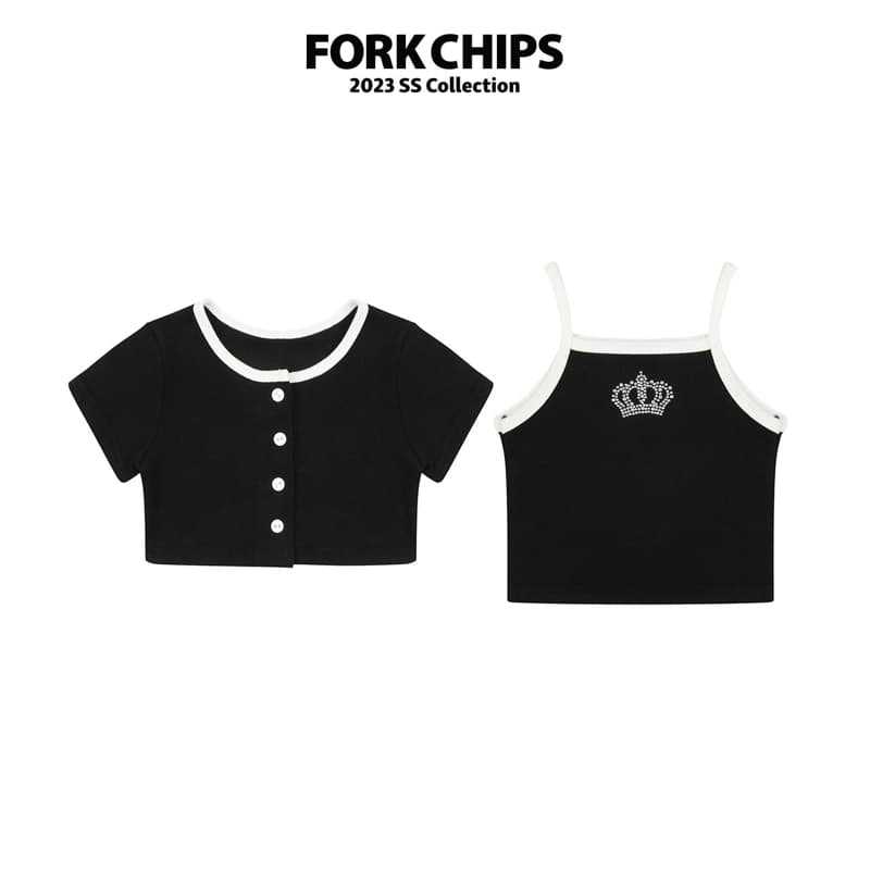 Fork Chips - Korean Children Fashion - #designkidswear - Coco Cardigan Sleeveless Set