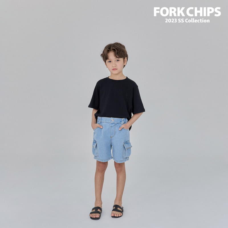 Fork Chips - Korean Children Fashion - #designkidswear - Double Cargo Jeans - 6