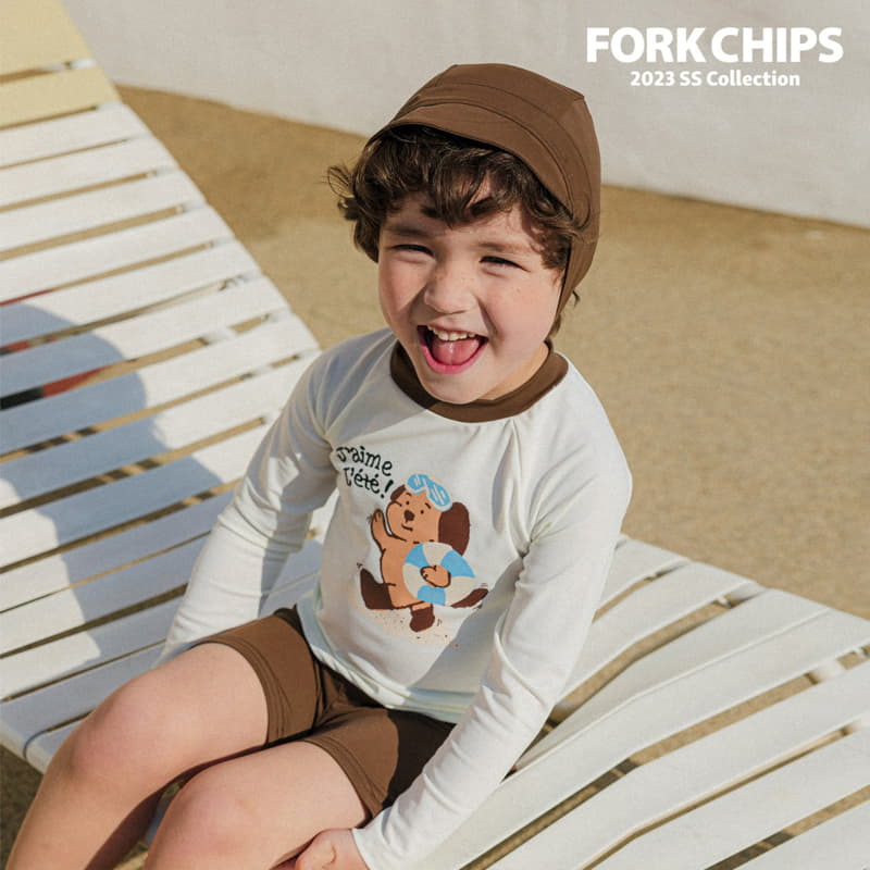 Fork Chips - Korean Children Fashion - #designkidswear - Sand Puppy Rashguard - 11