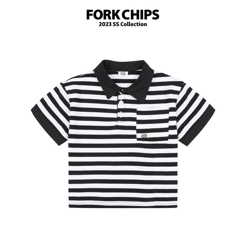Fork Chips - Korean Children Fashion - #discoveringself - Berry Tee - 2