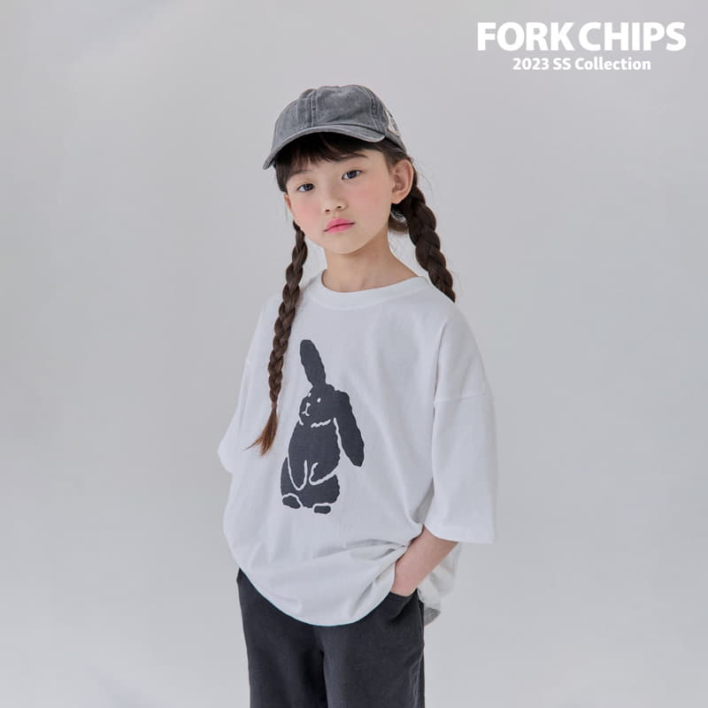 Fork Chips - Korean Children Fashion - #discoveringself - Wigle Bunny Tee - 11
