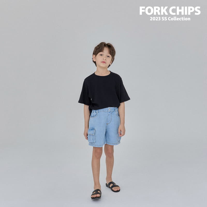 Fork Chips - Korean Children Fashion - #discoveringself - Double Cargo Jeans - 7
