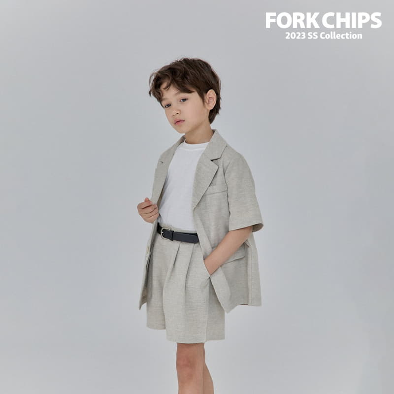 Fork Chips - Korean Children Fashion - #fashionkids - Tom Linen Jacket - 10