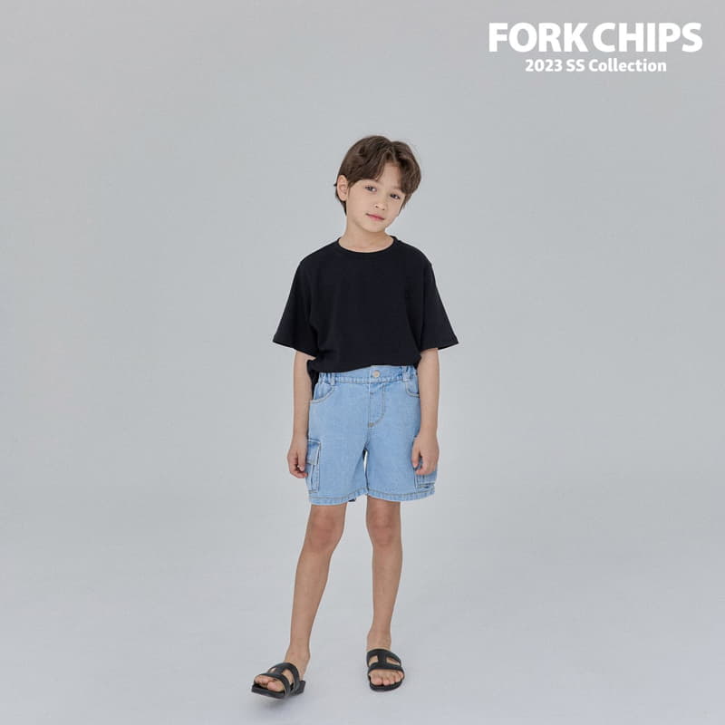 Fork Chips - Korean Children Fashion - #fashionkids - Double Cargo Jeans - 8