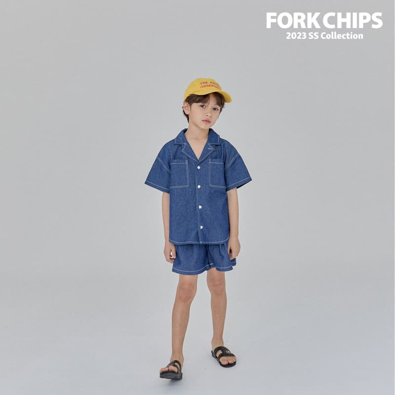 Fork Chips - Korean Children Fashion - #kidsshorts - Coby Shirt - 8