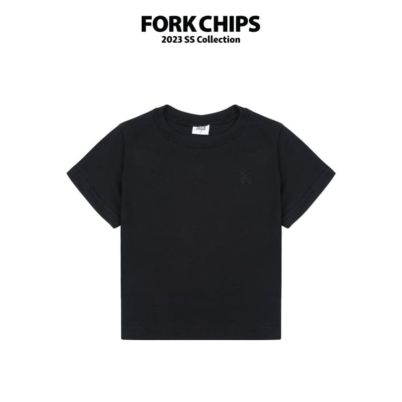 Fork Chips - Korean Children Fashion - #kidsshorts - Gauze Tee - 2