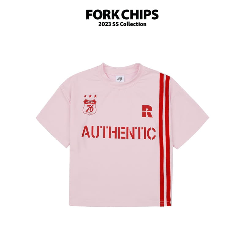 Fork Chips - Korean Children Fashion - #kidsshorts - Authentic Tee