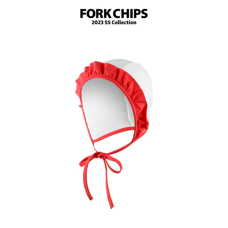 Fork Chips - Korean Children Fashion - #kidsshorts - Frill Swim Hat