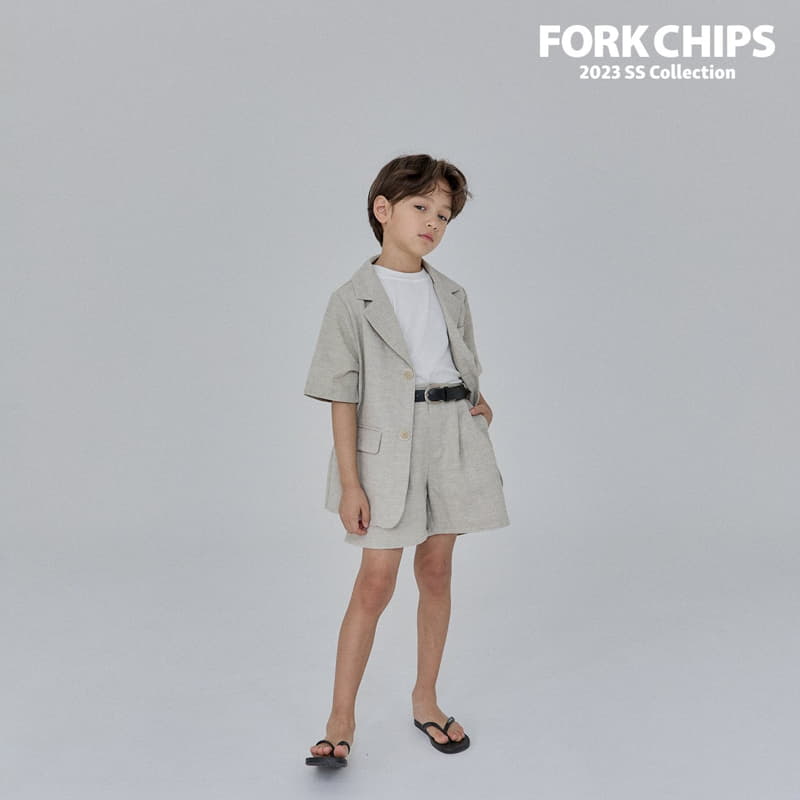 Fork Chips - Korean Children Fashion - #kidsstore - Tom Linen Jacket - 12