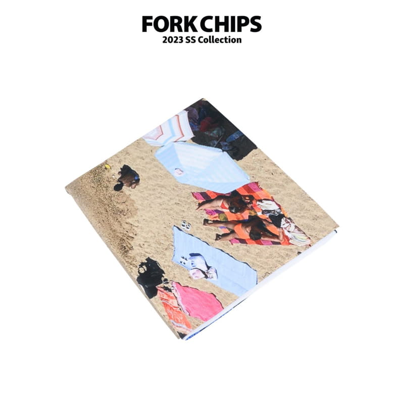 Fork Chips - Korean Children Fashion - #kidsshorts - Chips Beach Towel - 4