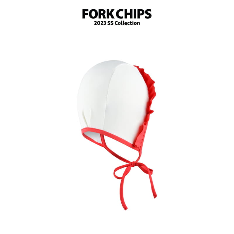 Fork Chips - Korean Children Fashion - #kidsstore - Frill Swim Hat - 2