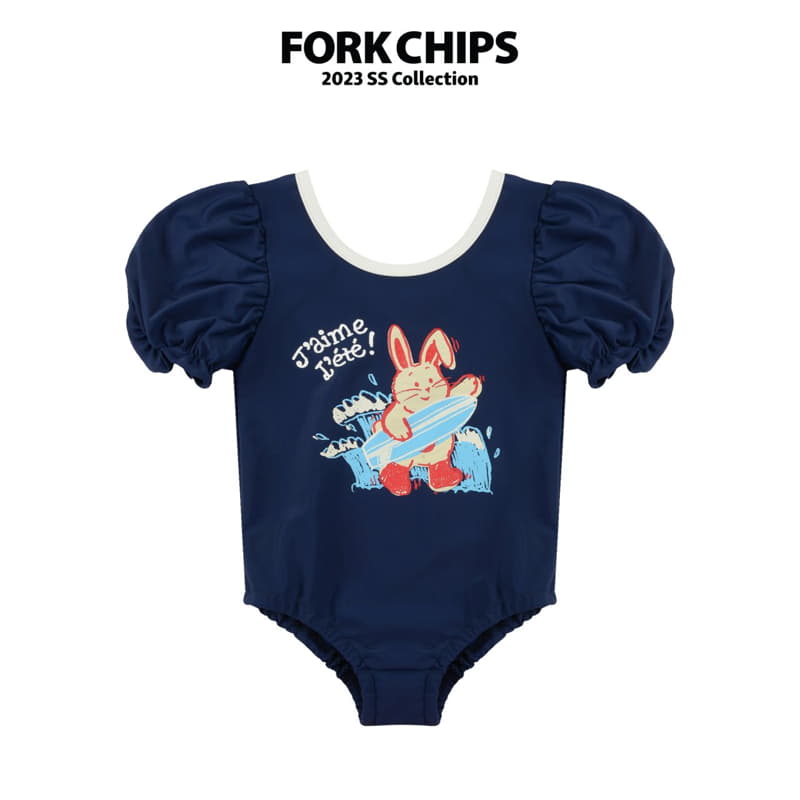 Fork Chips - Korean Children Fashion - #kidzfashiontrend - Surfing Swimwear - 2
