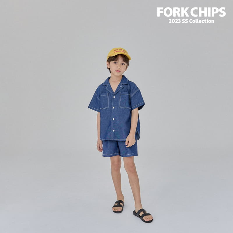 Fork Chips - Korean Children Fashion - #littlefashionista - Coby Shirt - 12