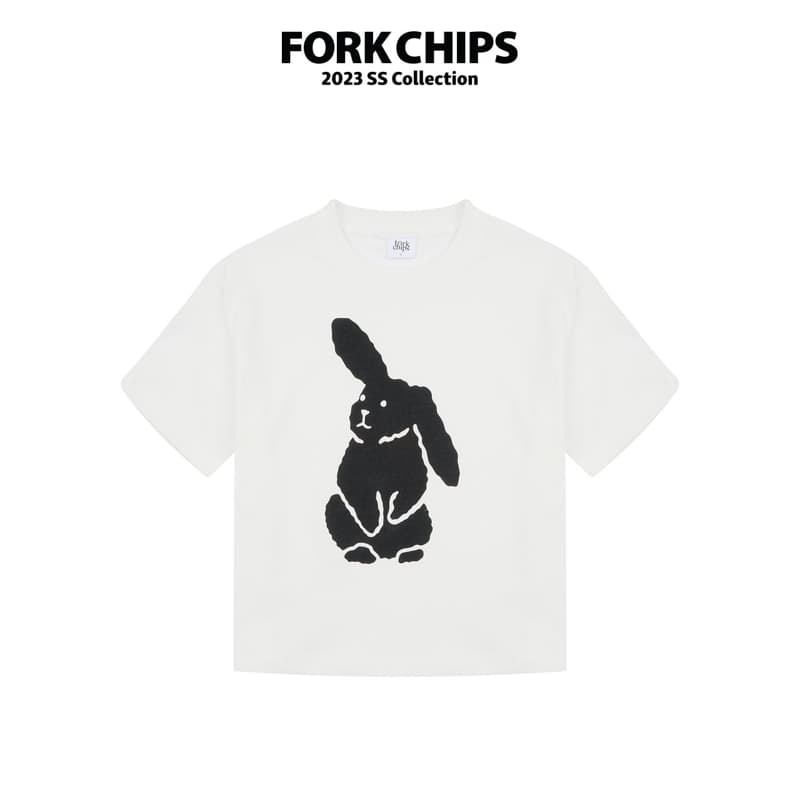 Fork Chips - Korean Children Fashion - #littlefashionista - Wigle Bunny Tee