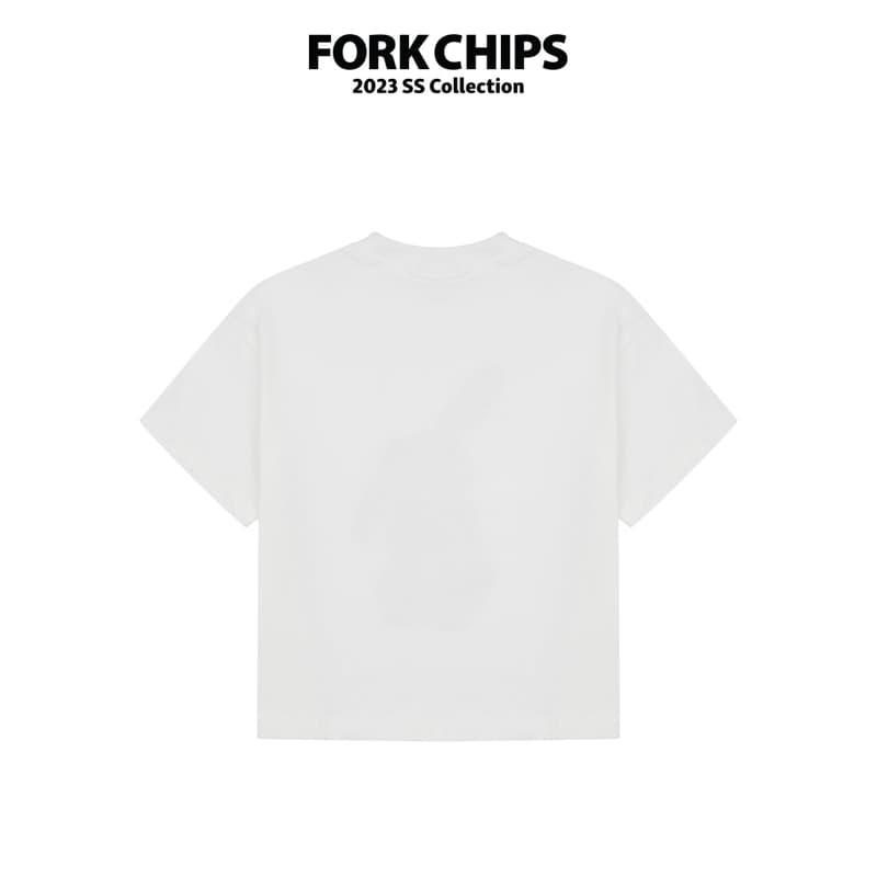 Fork Chips - Korean Children Fashion - #magicofchildhood - Wigle Bunny Tee - 2