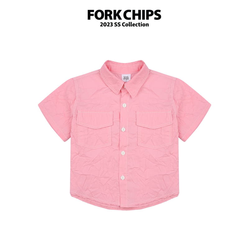 Fork Chips - Korean Children Fashion - #minifashionista - Rinkle Stitch Shirt - 2