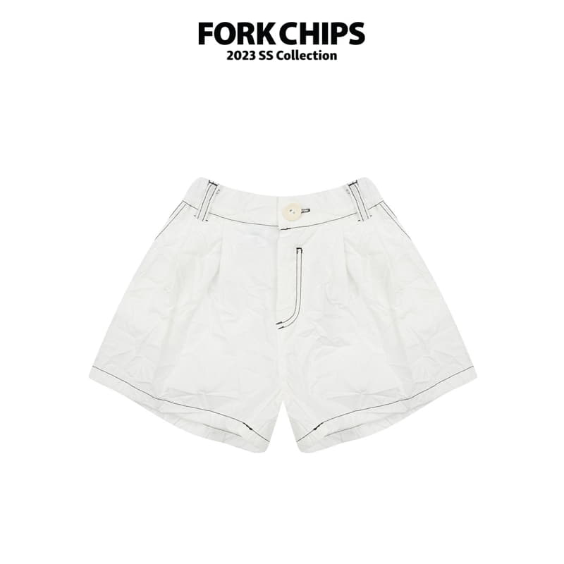 Fork Chips - Korean Children Fashion - #minifashionista - Rinkle Half Pants
